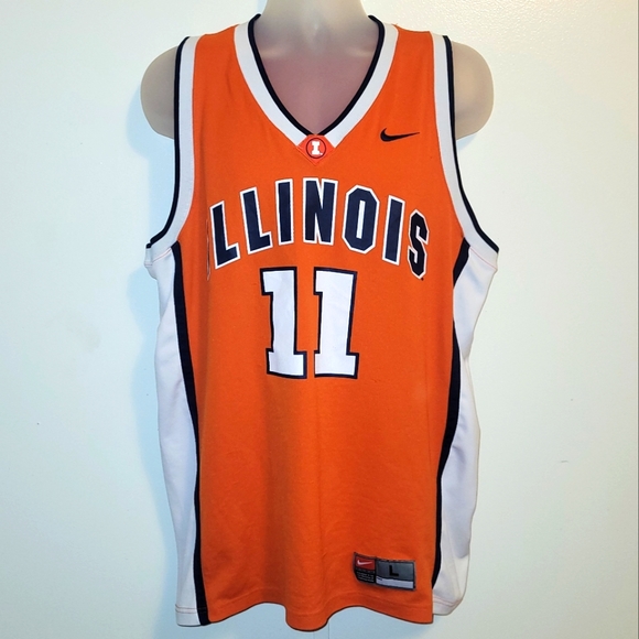 Nike Shirts Vintage Nike Team Athletics Illinois Basketball Jersey